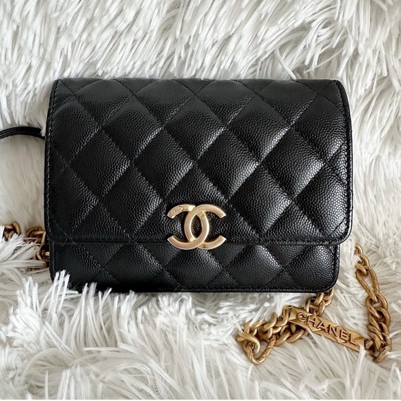 CHANEL Handbags - Chanel Caviar Quilted Mini Bracelet On Chain Flap